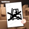 Tem Decal Chỉ Dẫn Không Dùng Xe Nâng Để Nâng Kiện Hàng, Không Sử Dụng Xe Nâng Hàng, Tem Dán Thùng Hàng, Thùng Carton