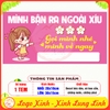 Tem Decal Dán - MÌNH BẬN RA NGOÀI XÍU - GỌI MÌNH NHÉ, MÌNH VỀ NGAY - Decal bóc dán, có keo sẵn, chống nước, chống phai