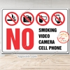 Tem Decal Dán Cấm Hút Thuốc, Cấm Quay Phim Chụp HÌnh, Cấm Camera, Cấm Dùng Điện Thoại Di Động, Decal Chống Nước Siêu Bền