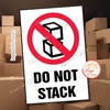 Tem Decal DO NOT STACK, Cảnh Báo Không Được Xếp Chồng Hàng Hóa, Dùng Cho Hàng Hóa Dễ Vỡ Hỏng Damage Cargo, Có Keo Sẵn