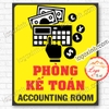 LOGO TEM STICKER BIẾN PHÒNG KẾ TOÁN, ACCOUNTING ROOM DÙNG CHO VĂN PHÒNG CÔNG TY, CƠ QUAN, NHÀ XƯỞNG...