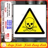 Tem Decal Cảnh Báo CHẤT THẢI CÓ CHỨA CHẤT ĐỘC HẠI,Theo Tiêu Chuẩn Quốc Gia TCVN 6707 -2009,Decan Chống Nước,Chống Phai