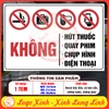 (TV) Tem Decal Dán Không Hút Thuốc, Không Quay Phim, Không Chụp HÌnh, Không Dùng Điện Thoại, Decal Chống Nước