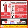 Tem Decal - HƯỚNG DẪN SỬ DỤNG BÌNH CHỮA CHÁY BỘT - Decal song ngữ bóc dán, có keo sẵn, chống nước, chống phai
