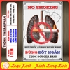 Tem Decal Dán NO SMOKING - HÚT THUỐC CÓ HẠI CHO SỨC KHOẺ - ĐỪNG ĐỐT NGẮN CUỘC ĐỜI CỦA BẠN - Decal chống nước, chống phai