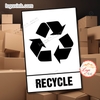Tem Decal RECYCLE, Cảnh Báo Hàng Có Thể Dùng Để Tái Chế, Tem Dán Thùng Hàng, Thùng Carton, Có Keo Sẵn Tiện Dụng