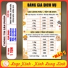 Tem Decal Dán Bảng Giá Quầy Spa Thú Cưng, Dịch Vụ Thú Y,Pet Shop,Bảng Báo Giá Shop Thú Y,Decan Chống Nước Có Keo Sẵn