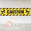Tem Decal Chữ Tiếng Anh - CAUTION - Decal Anh Ngữ bóc dán, có keo sẵn, chống nước, chống phai nổi bật