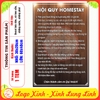 Tem Decal dán sẵn - NỘI QUY HOMESTAY - Decal bóc dán có keo sẵn, chống phai, chống nước tiện dụng