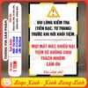 Tem Sticer Decal Dán Nhắc Nhở Khách Hàng Kiểm Tra Kỹ Tiền Bạc Tư Trang Trước Khi Rời Tiệm, Cửa Hàng Miễn Trách Nhiệm