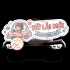 Tem Decal Dán Ngang Ô TÔ - NỮ LÁI MỚI _ XIN THÔNG CẢM - Decal cute - Decal bóc dán, có keo sẵn, chống nước, chống phai