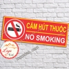 LOGO TEM STICKER KHÔNG HÚT THUỐC LÁ, DÙNG CHO NHÀ Ở, CÔNG TY, VĂN PHÒNG, NƠI CÔNG CỘNG......NO SMOKING