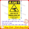 LOGO TEM STICKER CẢNH BÁO KHU VỰC CÓ CAMERA GIÁM SÁT, SECURITY CAMERA CCTV IS OPERATING - BIỂN CẢNH BÁO AN TOÀN LAO ĐỘNG