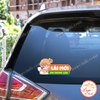M4- Tem Decal Dán Lái Mới Xin Thông Cảm, Tem Logo Sticker Lái Mới, Decal Tập Lái,Tài Nữ Lái Mới Xin Thông Cảm,Chống Nước