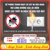 Tem Decal Nhắc Nhở Yêu Cầu Không Sạc Xe Điện Và Các Thiết Bị Điện Tại Khu Vực Được Chỉ Định, Tem Chống Nước, Có Keo Sẵn