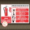Tem Decal - HƯỚNG DẪN SỬ DỤNG BÌNH CHỮA CHÁY BỘT - Decal song ngữ bóc dán, có keo sẵn, chống nước, chống phai