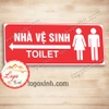 LOGO STICKER TEM BIỂN CHỈ DẪN LỐI ĐI NHÀ VỆ SINH NAM NỮ, HƯỚNG TOILET WC RESTROOM, CHỈ DẪN KHU VỆ SINH