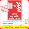 LOGO TEM STICKER DÁN THÔNG BÁO BIỂN CHỈ DẪN VỊ TRÍ VÒI CẤP NƯỚC CHỮA CHÁY PCCC 114