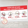 Tem Decal – HƯỚNG DẪN SỬ DỤNG BÌNH CHỮA CHÁY BẰNG BỘT KHÔ – Decal bóc dán, có keo sẵn, chống nước, chống phai