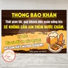 Tem Decal Dán Sẵn  - ĐỒ ĂN&BI NGON HẾT NƯỚC CHẤM -  Trang trí quán độc lạ, chống nước chống phai