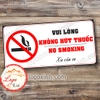LOGO TEM STICKER KHÔNG HÚT THUỐC LÁ, DÙNG CHO NHÀ Ở, CÔNG TY, VĂN PHÒNG, NƠI CÔNG CỘNG......NO SMOKING