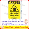 LOGO TEM STICKER CẢNH BÁO CẨN THẬN VĂNG BẮN , FLYING DEBRIS - BIỂN CẢNH BÁO AN TOÀN LAO ĐỘNG