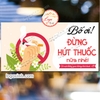Tem Decal Dán Nhắc Nhở Bạn Ơi , Bố Ơi Đừng Hút Thuốc Nữa Nhé, Vì Môi Trường Không Khói Thuốc, No Smoking, Tem Dán Có Keo