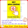 LOGO TEM STICKER HÃY BẤM CHUÔNG, VUI LÒNG BẤM CHUÔNG - PLEASE RING THE BELL