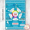 Thông điệp 5K -Logo Poster Sticker - áp phích chống dịch covid cho nhà riêng, cửa hàng, xưởng, nhà máy...