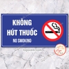 Tem Decal Dán Nhắc Nhở Vui Lòng Không Hút Thuốc, No Smoking, Tem Cấm Hút Thuốc,Decal Trang Trí Nhà Cửa Quầy Quán Công Ty