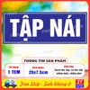 Sticker Decal Chữ TẬP NÁI Vui Nhộn, Tấm Dán Chữ TẬP NÁI, Chất Liệu Decal Bóc Dán Tiện Lợi Chống Nước Trang Trí Xe