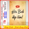 Tem Decal Dán Poster Yêu Nước,Khẩu Hiệu Hòa Bình Đẹp Lắm, Kỷ Niệm Các Dịp Lễ 30/4, 2/9, 19/8... Chống Nước,Không Phai