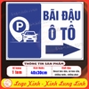 Tem Decal Dán Chỉ Dẫn Khu Vực Nơi Đậu Xe Máy, Nơi Để Ô Tô,Car and Motobike Parking Area,Hướng Dẫn Khu Đậu Xe, Chống Nước
