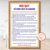 Tem Decal Nội Quy Quán Hát, Phòng Hát Karaoke,Quy Tắc Dịch Vụ Hát Karaoke,Nội quy quầy Karaoke Có Keo Dán Sẵn Chống Nước