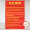 (ĐỎ) Tem Decal Dán Nội Quy Nhà Trọ, Nội Quy Phòng Cho Thuê,Quy Tắc Phòng Thuê Trọ Dùng Cho Chung Cư, CC Mini Nhà Thuê,..