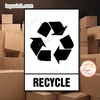 Tem Decal RECYCLE, Cảnh Báo Hàng Có Thể Dùng Để Tái Chế, Tem Dán Thùng Hàng, Thùng Carton, Có Keo Sẵn Tiện Dụng