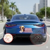 Tem Decal Dán [Ô tô Vui Nhộn] - LÁI LỤA - THI 9 LẦN MỚI ĐỖ - CÁC SẾP NHƯỜNG EM | Decal Màu HỒNG Chống nước, chống phai