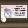 Tem Decal Cuộn Băng Vệ Sinh Và Vứt Vào Thùng Rác Sau Khi Sử Dụng, Để Giữ Sạch Nhà Vệ Sinh, Chất Liệu Decal Chống Nước