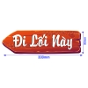 Logo sticker decal dán chỉ dẫn đi lối này, biển báo hướng đi - going this way