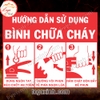 LOGO STICKER TEM DÁN HƯỚNG DẪN SỬ DỤNG BÌNH CỨU HỎA, BÌNH CHỮA CHÁY, FIRE EXTINGUISHER USER MANUAL GUIDANCE