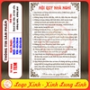 Tem Decal Dán Sẵn - NỘI QUY NHÀ NGHỈ - Decal bóc sẵn, có keo, chống phai, chống nước