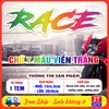 Tem Decal Chữ RACE Dán Xe Máy Ô Tô, Decal Trang Trí Xe, Sticker Cao Cấp Chống Nước, Không Phai Màu, Miếng Dán RACE