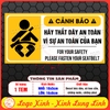 Tem Decan Dán Hãy Thắt Dây An Toàn Trước Khi Xe Di Chuyển Để Đảm Bảo An Toàn Giao Thông, Please Fasten The Seatbelt