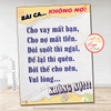 M1-Tem Decal Vui Lòng Không Nợ,Bài Ca Không Nợ,Hàng Mua Miễn Chịu Nợ,Decal Trang Trí Vui Nhộn Dán Kính, Tường,Chống Nước