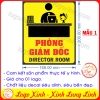 LOGO TEM STICKER BIẾN PHÒNG GIÁM ĐỐC DIRECTOR ROOM DÙNG CHO VĂN PHÒNG CÔNG TY, CƠ QUAN, NHÀ XƯỞNG...