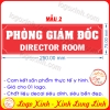 LOGO TEM STICKER BIẾN PHÒNG GIÁM ĐỐC DIRECTOR ROOM DÙNG CHO VĂN PHÒNG CÔNG TY, CƠ QUAN, NHÀ XƯỞNG...
