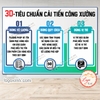 Tem Decal Quy Tắc 3D Tiêu Chuẩn Cải Tiến Công Xưởng, Nội Quy 3D, 3 Đúng, Dùng Cho Công Ty Nhà Xưởng, Cơ Quan, Chống Nước