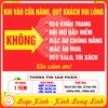 Tem Decal dán sẵn - QUÝ KHÁCH VUI LÒNG KHÔNG - Khẩu trang - Mũ bảo hiểm - Áo chống nắng - Áo mưa - Balo, túi xách