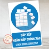 Tem Decal [Nhắc Nhở] - SẮP XẾP NGĂN NẮP CHÍNH XÁC | Decal bóc dán có keo sẵn, chống nước, chống phai
