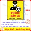 LOGO TEM STICKER BIẾN PHÒNG BẢO VỆ, SECURITY DÙNG CHO VĂN PHÒNG CÔNG TY, CƠ QUAN, NHÀ XƯỞNG...